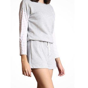 Drawstring waist tie Romper